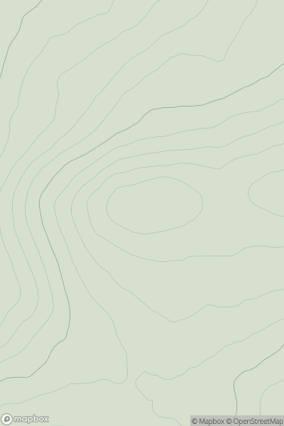 Thumbnail image for Carn Odhar [Glen Albyn and the Monadh Liath] showing contour plot for surrounding peak